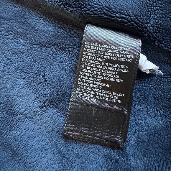 The North Face Jacket wind wall warm Navy Fleece zip woman XL - Picture 4 of 9